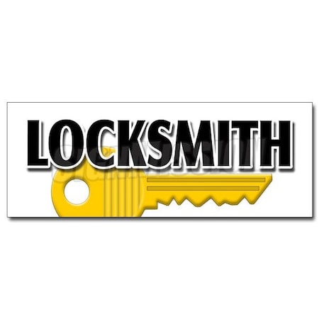Signmission LOCKSMITH DECAL sticker keys made service locked out mobile security, D-12 Locksmith D-12 Locksmith